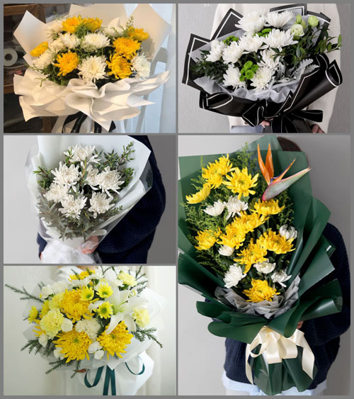 河南南阳邓州市彭桥镇赵河村白事花束代送